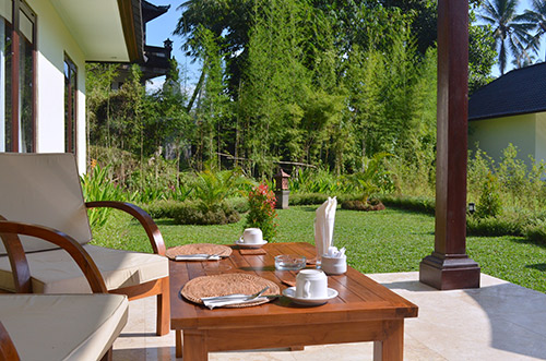 Bali hotel room terrace